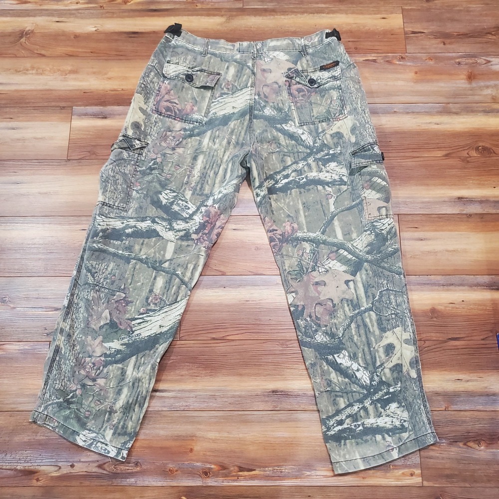 Yukon Gear Mens Break-Up Camo Cargo Hunting Pants Adjustable Waist XL 40x30 - Picture 2 of 11